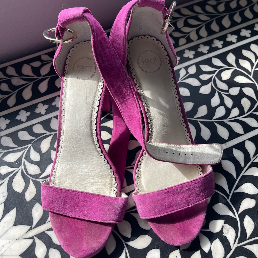 1901 Ankle Strap Suede Women’s Sandal from Nordstrom